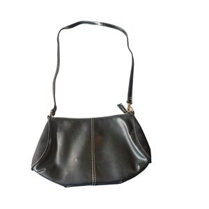 Liz Claiborne Black‎ Shoulder Bag Y2K Purse Studded Accent Small Handbag